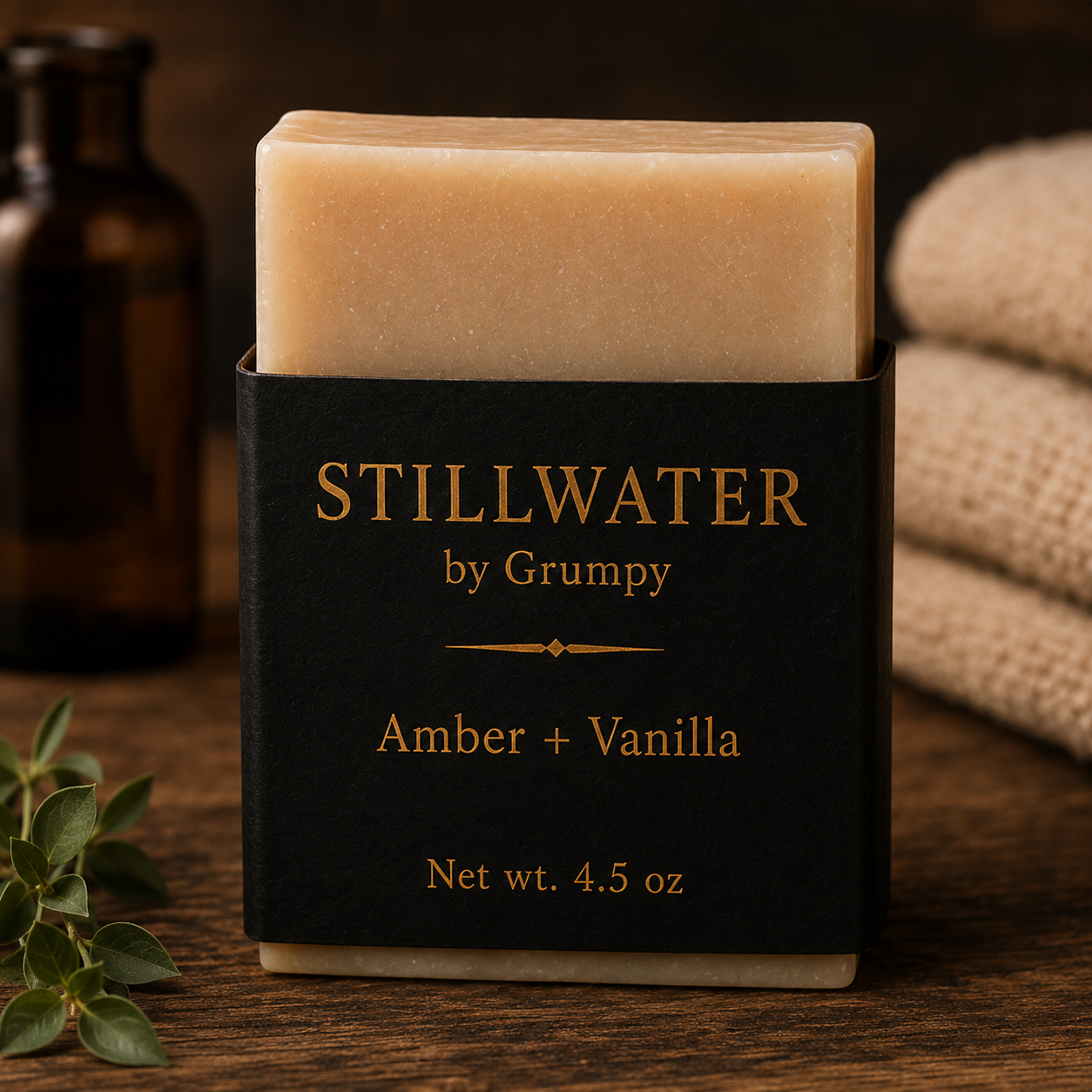 Amber + Vanilla Handcrafted Bar Soap