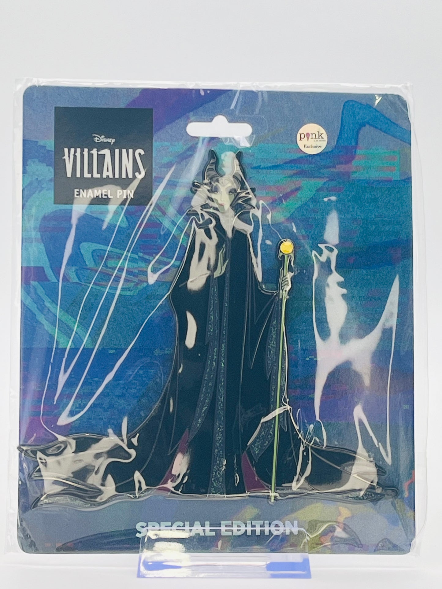 Pink a la Mode (PALM) Disney Villains Maleficent Standing with Scepter Super Jumbo Pin.