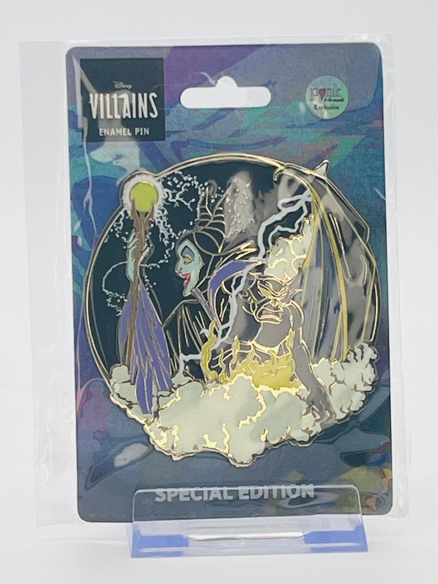 Pink a la Mode (PALM) Disney Villains Maleficent & Chernabog Stained Glass Jumbo Pin