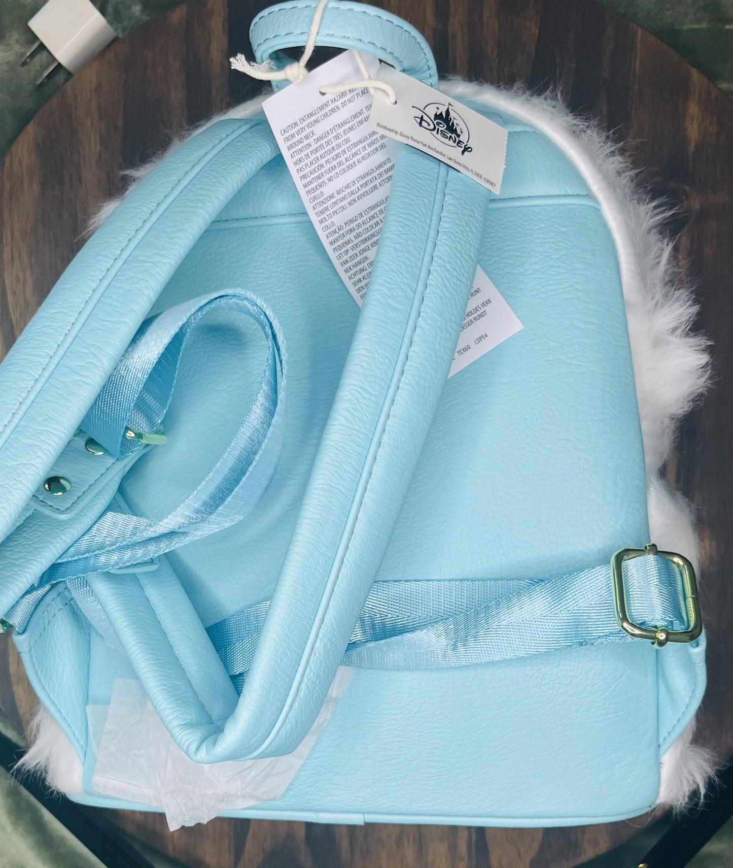 Disney Parks Loungefly Expedition Everest Yeti Ski School Mini Backpack.