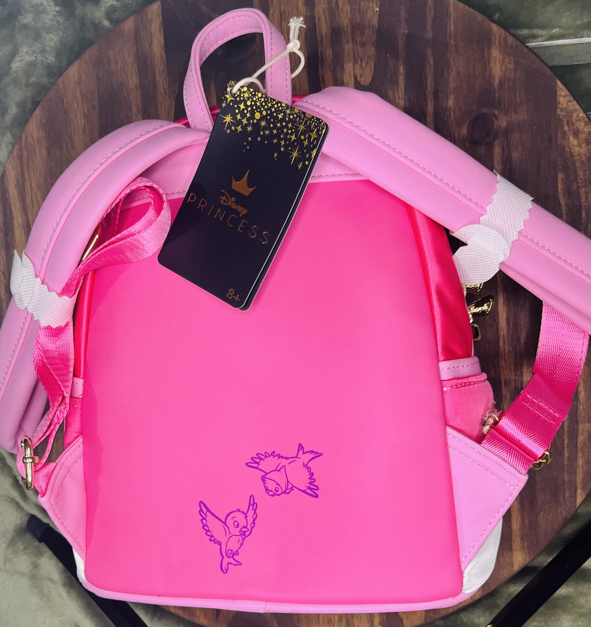 Loungefly Disney Cinderella 75th Anniversary Pink Bow Gown Cosplay Mini Backpack