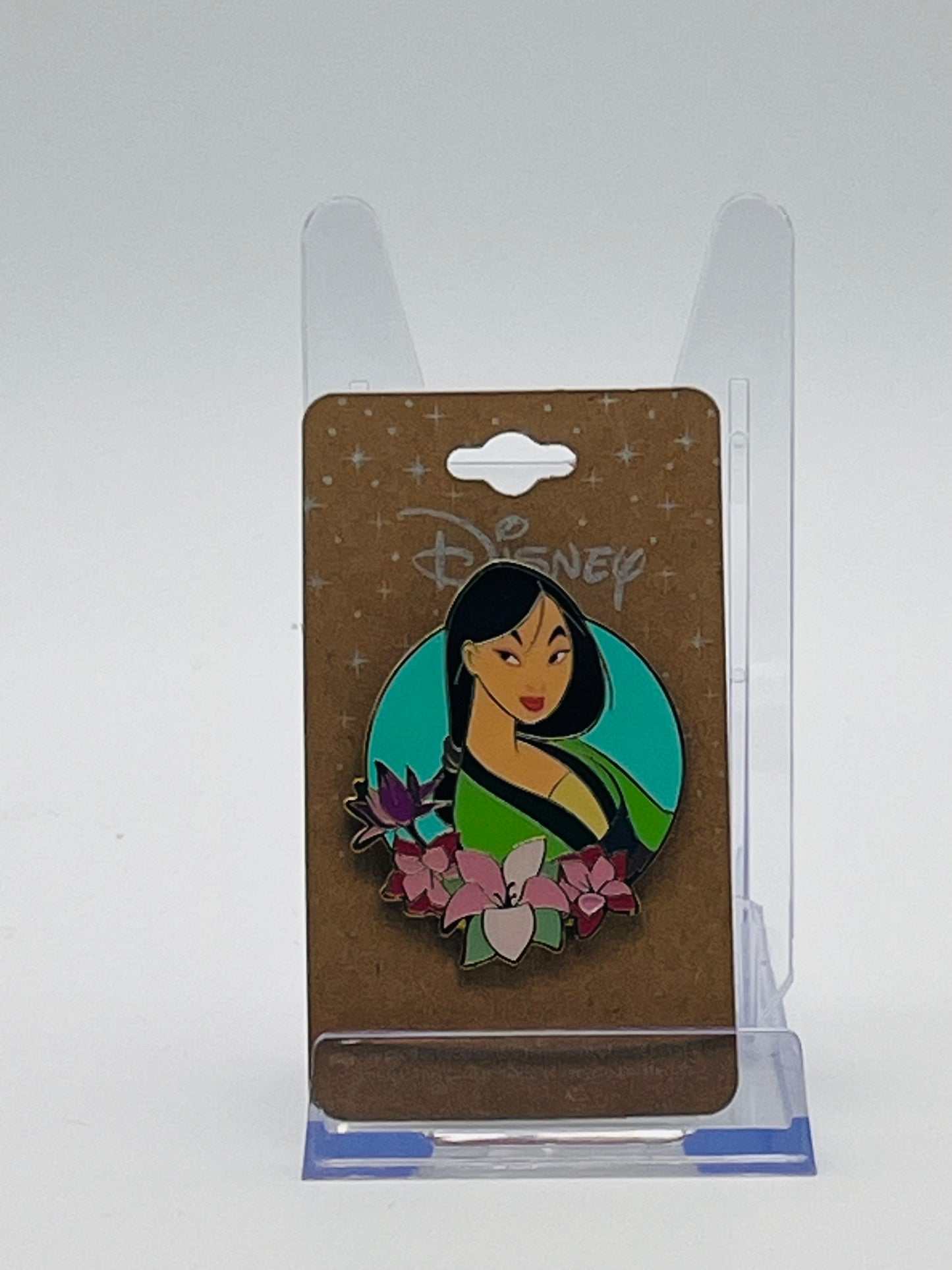 Disney Mulan Flower Portrait Enamel Pin, a specialty collectible released as a BoxLunch Exclusive.