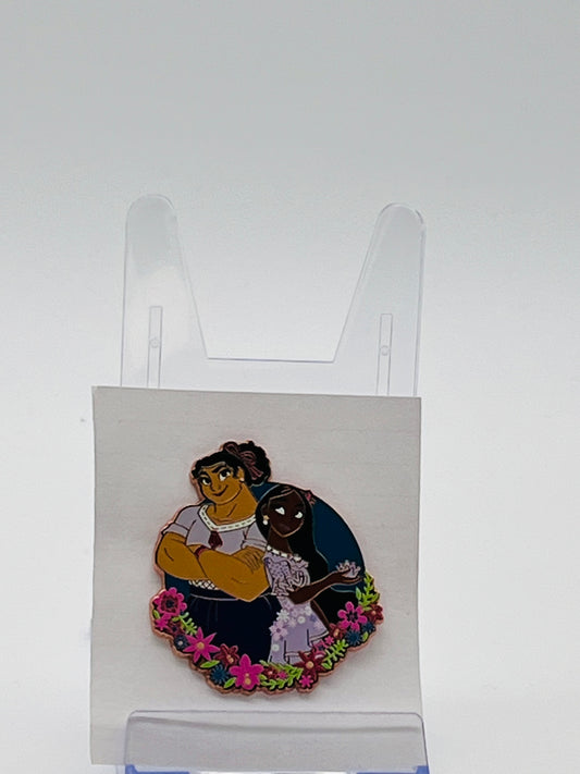 Disney Parks Encanto Booster Set Pin featuring Luisa and Isabela.
