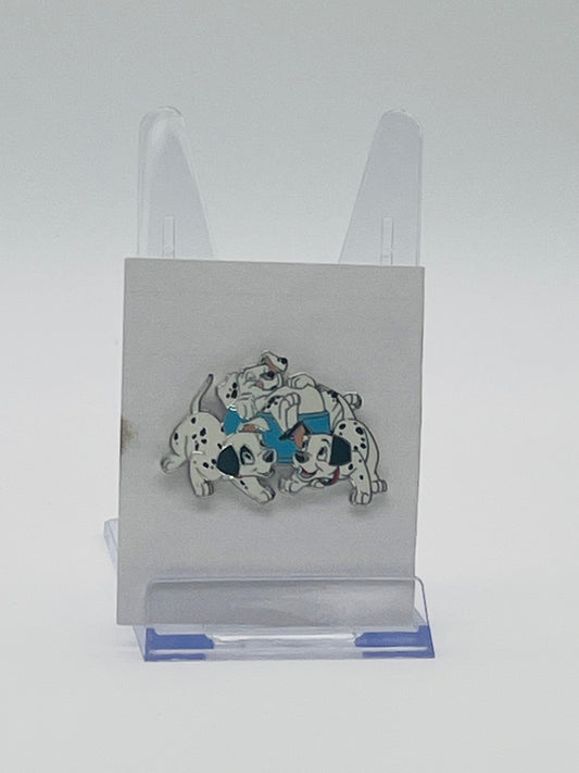 Disney Parks 101 Dalmatians "Puppies in Food Bowl" Pin, an open-edition cloisonné pin released in February 2024.