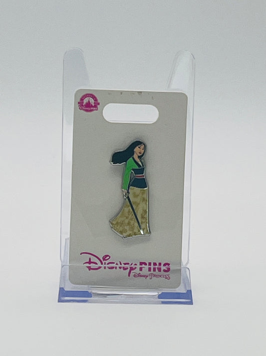 Disney Princess Poses "Mulan with Sword" Pin, an open-edition cloisonné collectible released in October 2023.