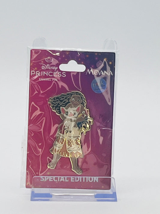 Disney Princess Moana and Pua Special Edition Enamel Trading Pin.
