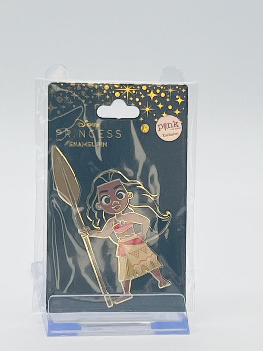 Disney Princess Moana Holding Paddle Enamel Trading Pin