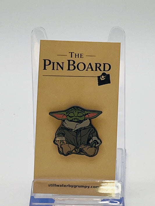 Disney Parks Star Wars "The Mandalorian" Grogu (The Child) Sitting Cross-Legged Pin