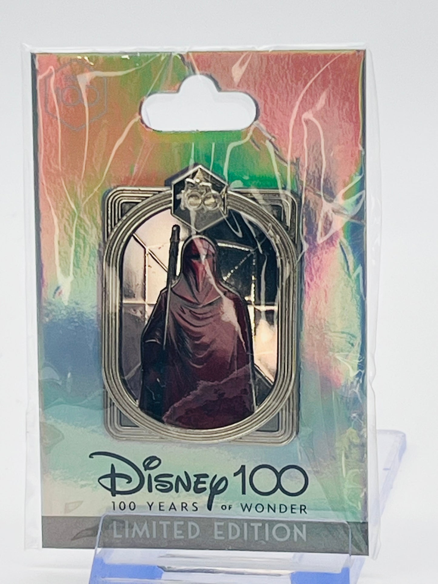 factory-sealed Disney Employee Center (DEC) "Celebrating 100 Years with Character" Star Wars Imperial Royal Guard Pin
