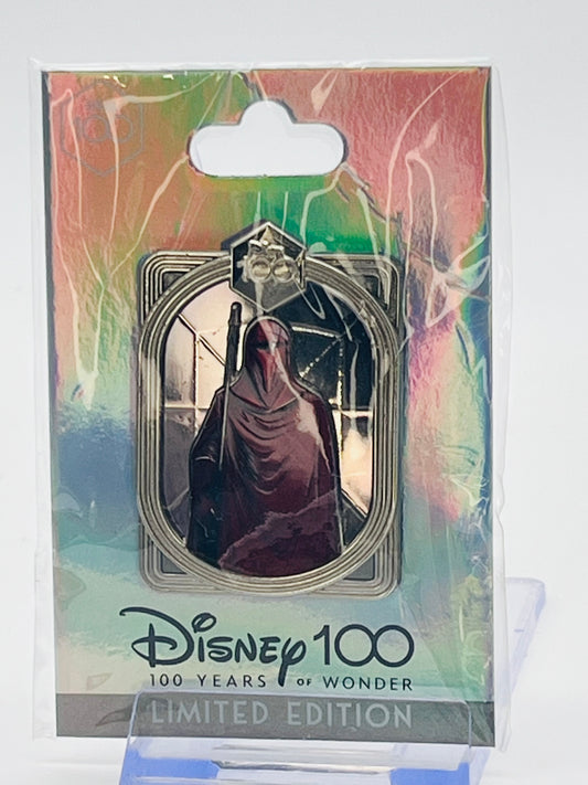 factory-sealed Disney Employee Center (DEC) "Celebrating 100 Years with Character" Star Wars Imperial Royal Guard Pin
