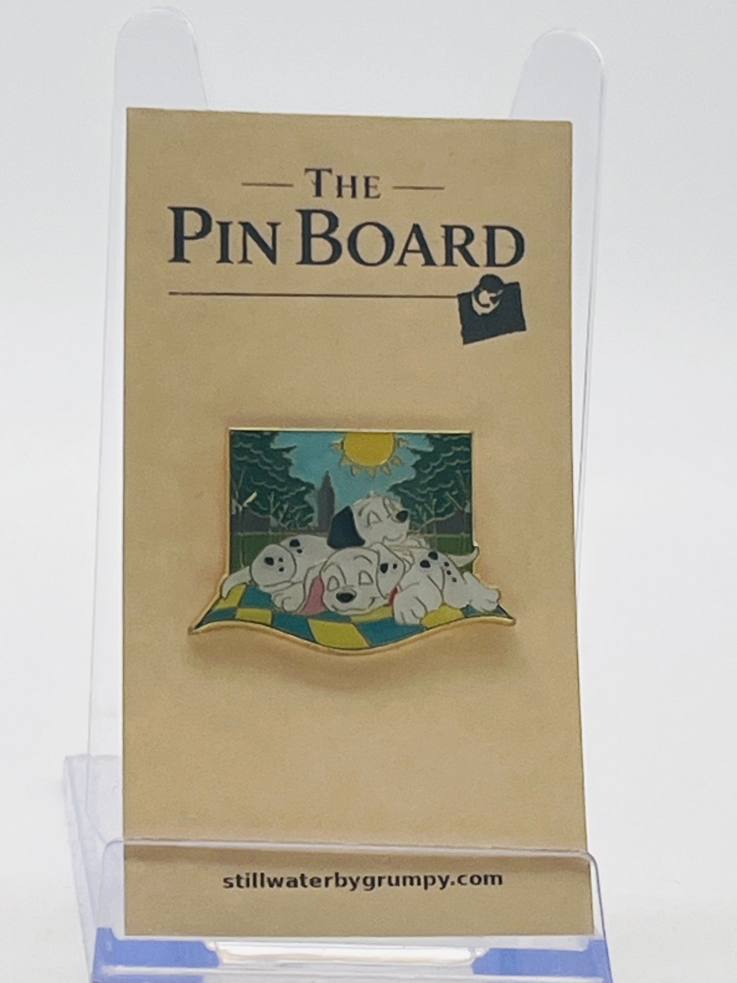 Loungefly BoxLunch "Classic Scenery" Mystery Collection: 101 Dalmatians Puppies Sleeping on Blanket Pin