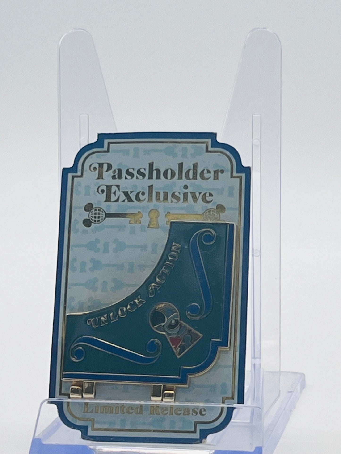 Disney Parks "Unlock Action" Stitch Pin, an official Walt Disney World Annual Passholder Exclusive released in 2010