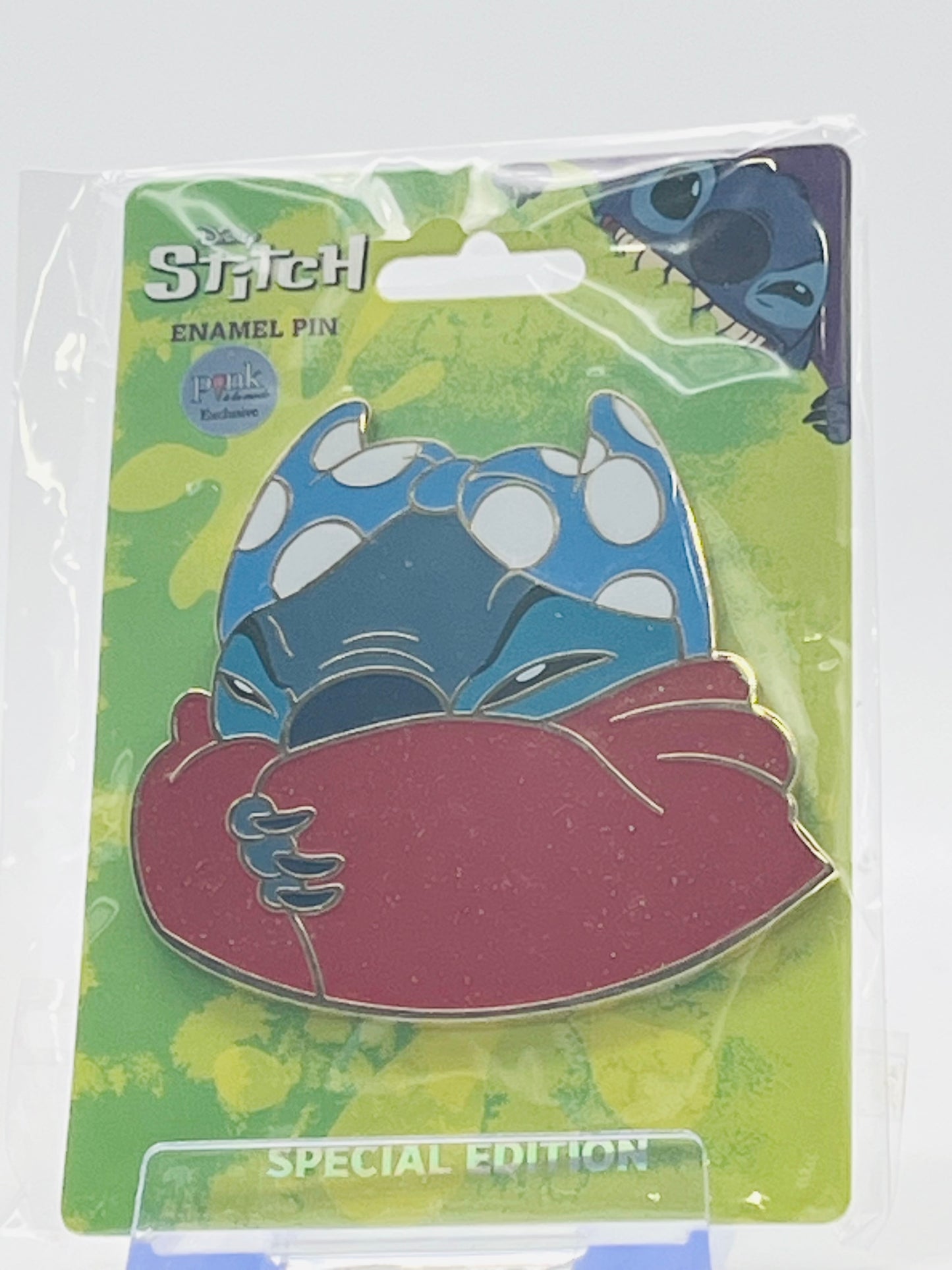 Pink a la Mode (PALM) Disney Portrait Series: "Stitch - Red Cape Bikini" Jumbo Pin,