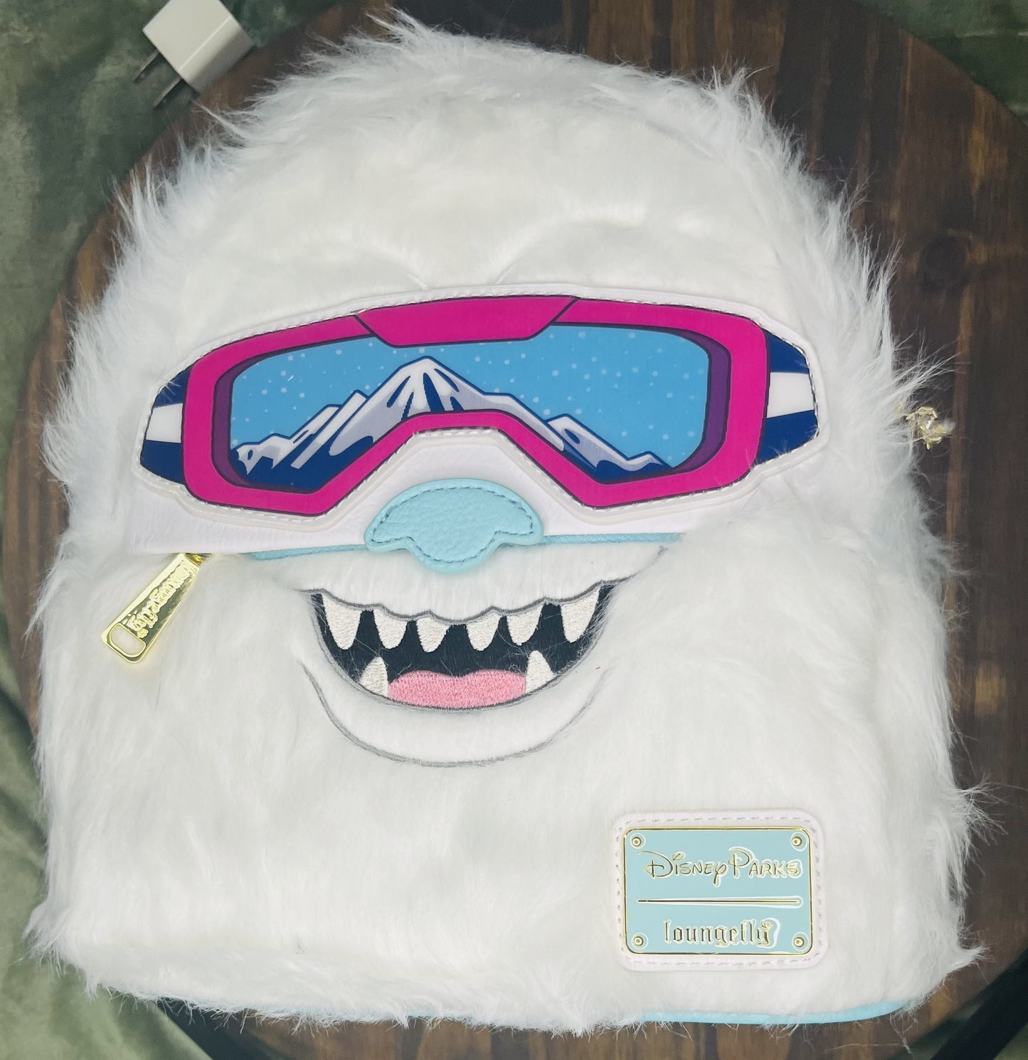 Disney Parks Loungefly Expedition Everest Yeti Ski School Mini Backpack.