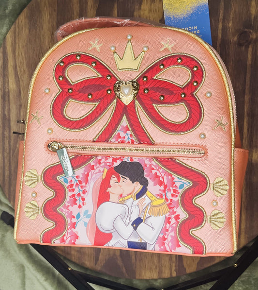 Danielle Nicole x Disney The Little Mermaid Ariel & Eric Wedding Mini Backpack.