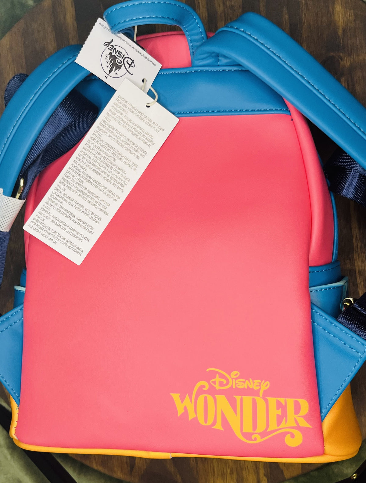 Loungefly Disney Cruise Line (DCL) Australia Sunset Mickey & Minnie Mini Backpack.
